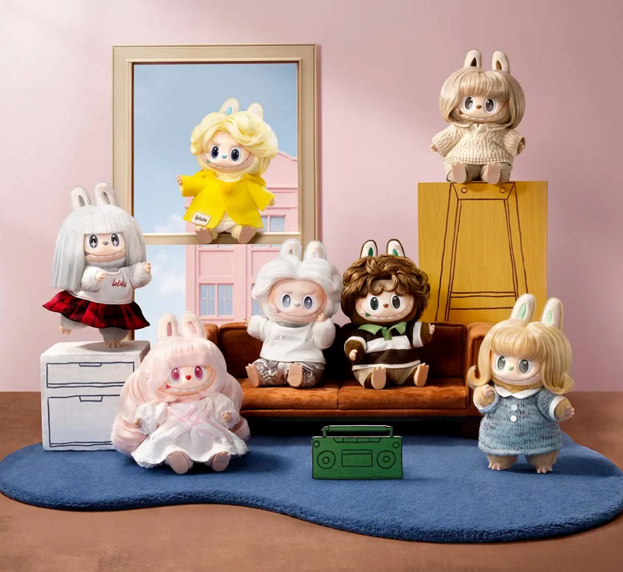 POP MART The Monsters Labubu Hair Salon Series Plush
