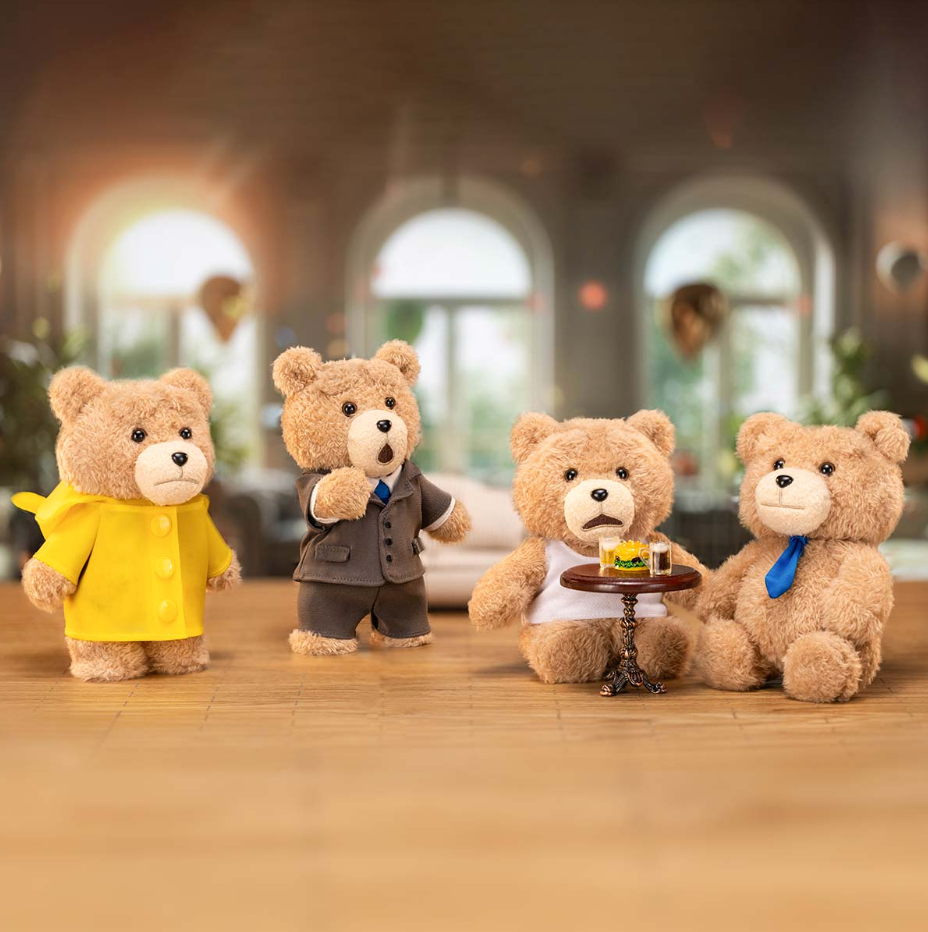 POPMART - Ted2 Teddy Bear Action Plush Pendant