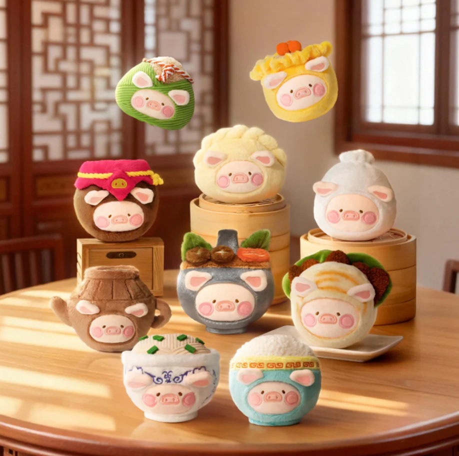LULU THE PIGGY LU'S TABLE - FOOD HUNTER SERIES PLUSH KEYCHAIN BLINDBOX