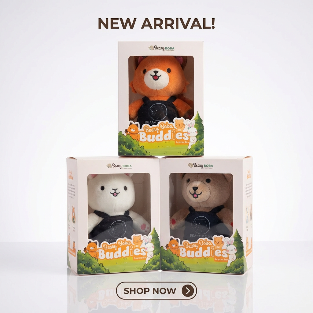 Beary Boba Buddies Plush Pendant -π°