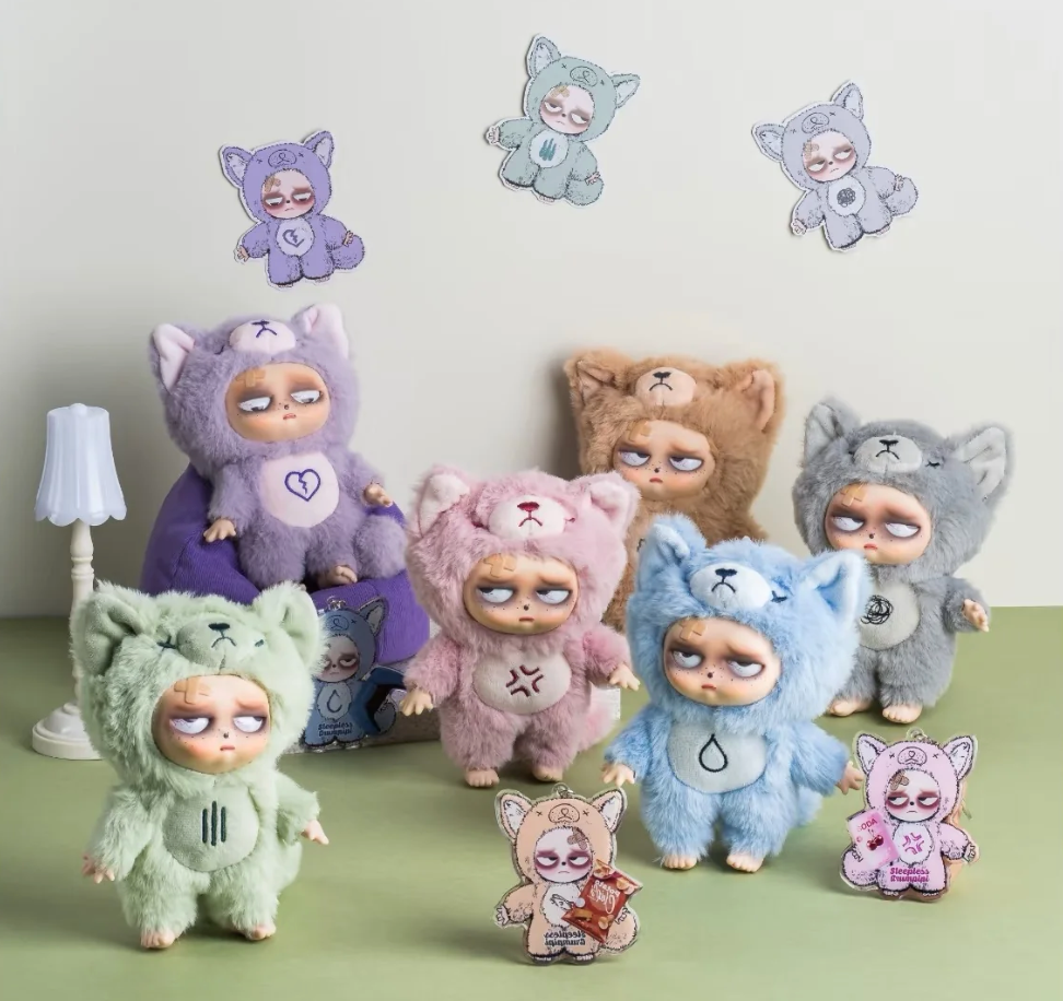 Sleepless Grumpipi Plush Blind Box Keychain