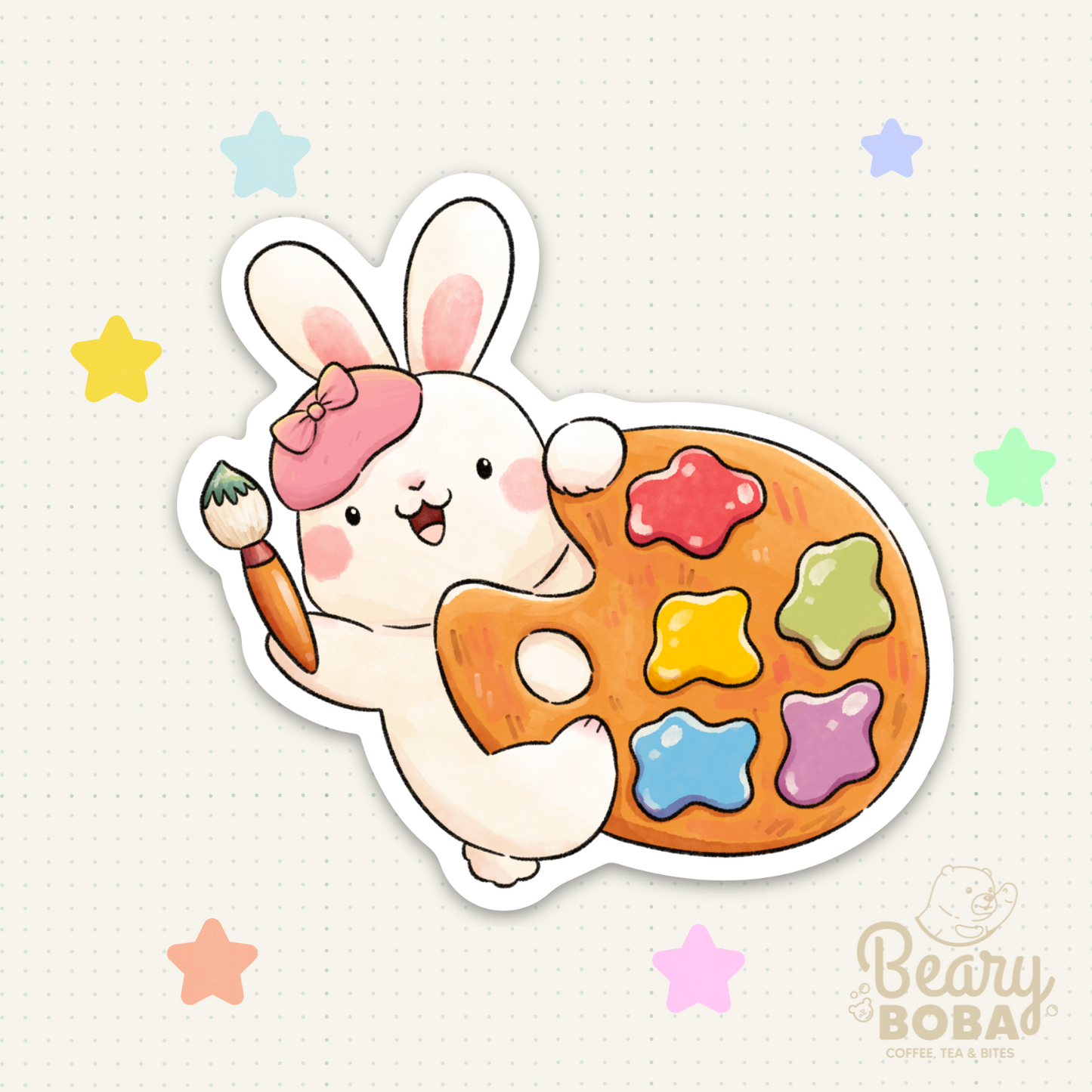 Artist Bonnie | Creative Babe | Weatherproof Sticker