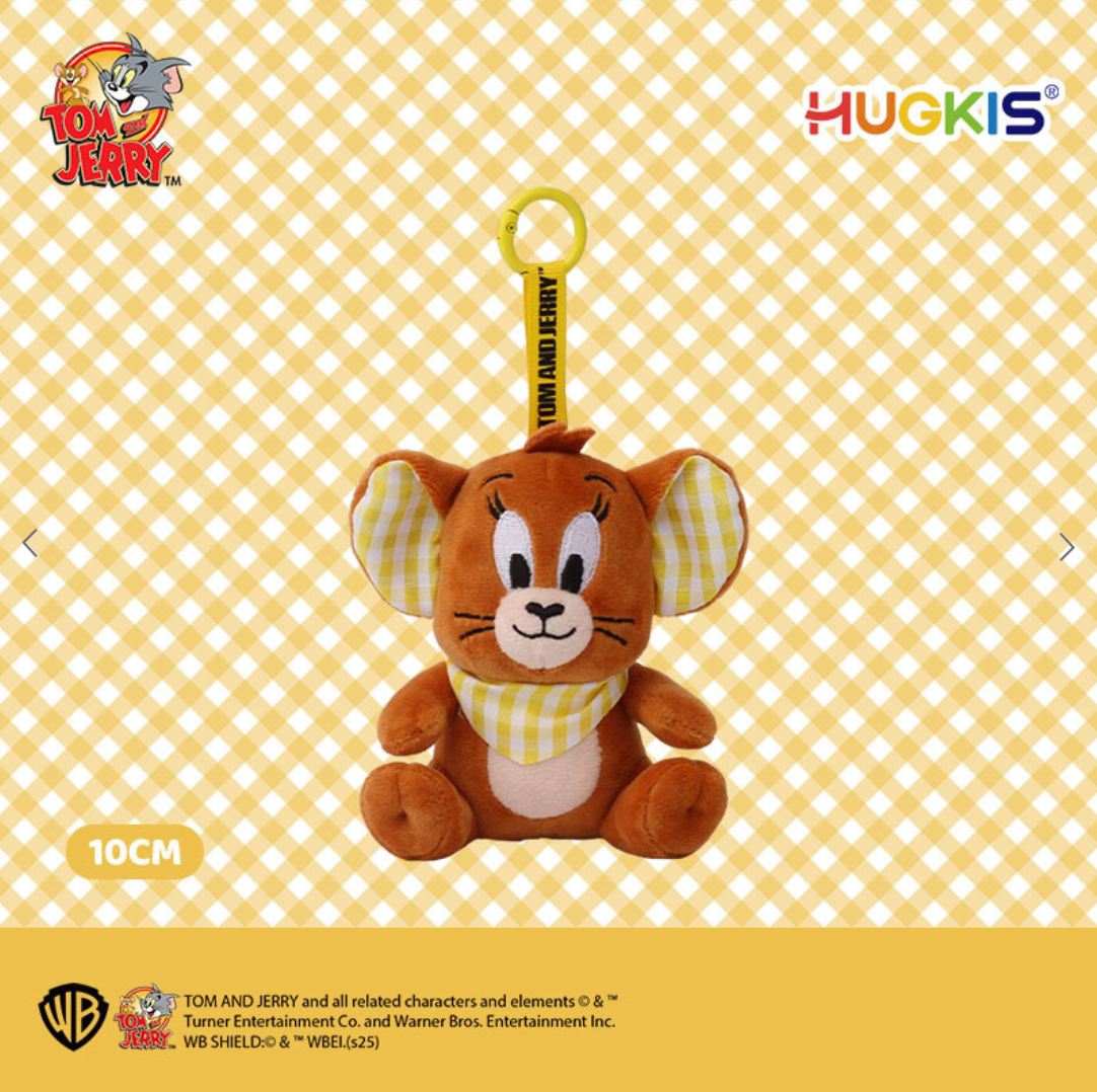 HUGKIS x Tom and Jerry Plush Keychain