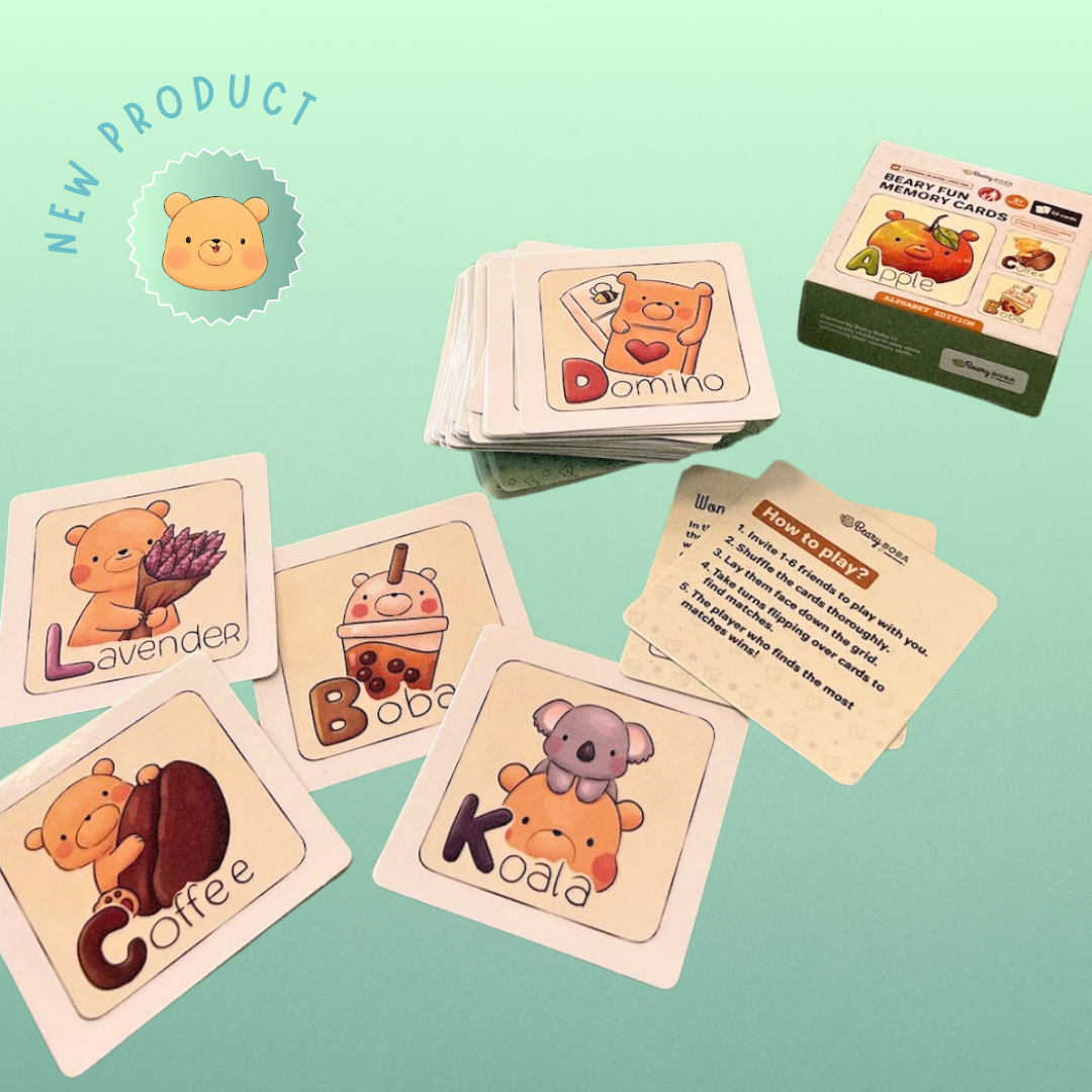 Beary Boba Memory Card Game