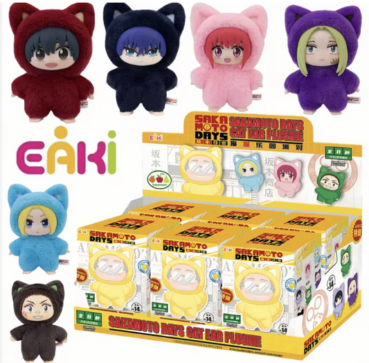 EAKI Sakamoto Days Cat Ear Plush Blind Box Series