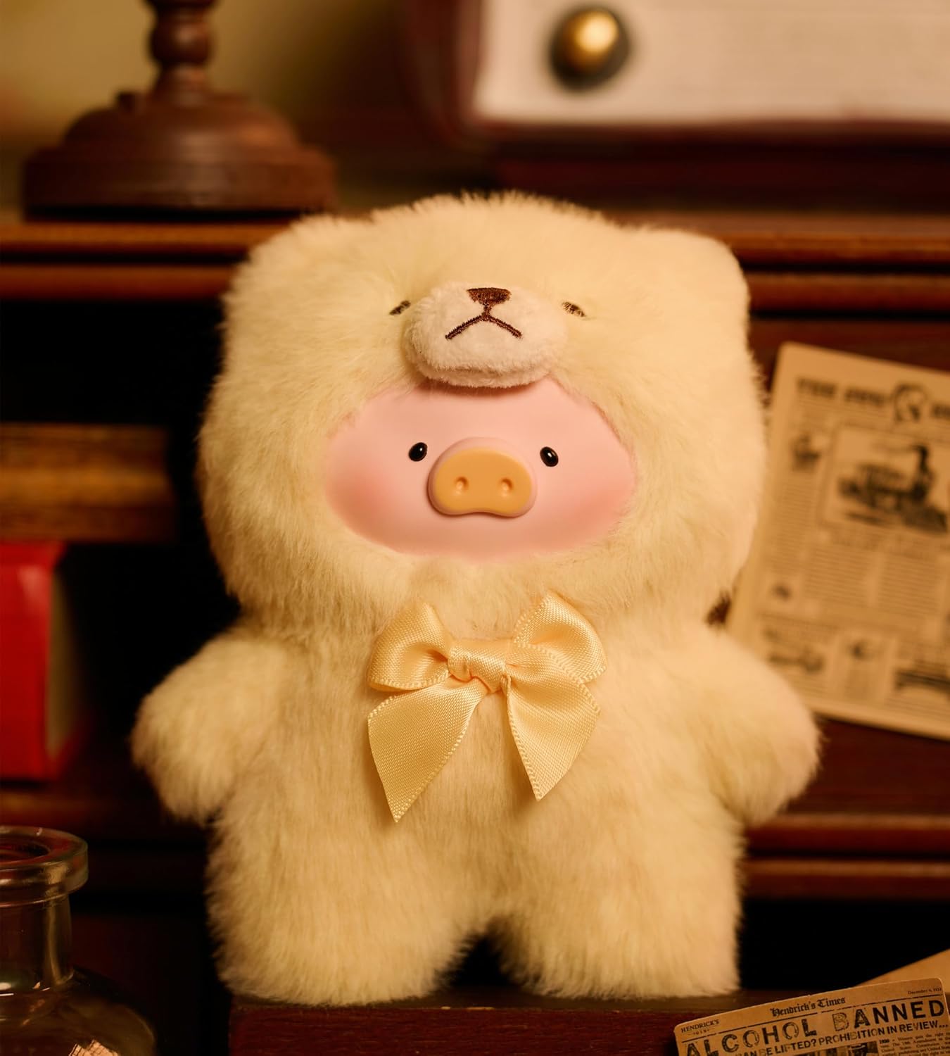 Authentic Lulu The Piggy Vintage Teddy Shop Vinyl Face Plush Pendant Blind Box