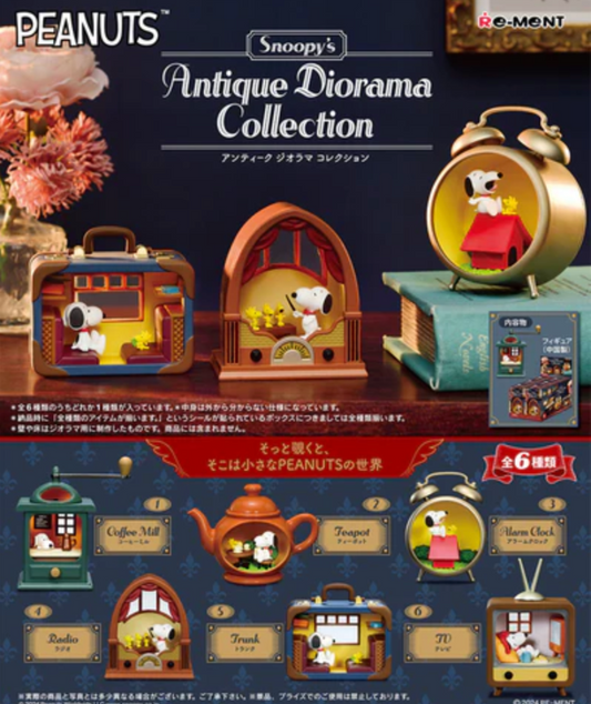 RE-MENT: Snoopy's Antique Diorama Collection Blind Box Figure