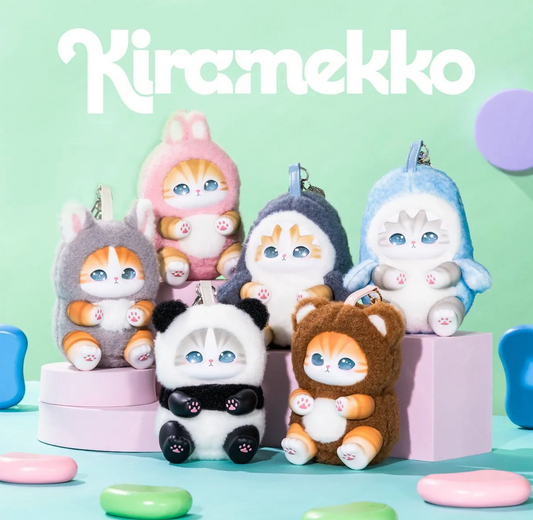 Mofusand Fluffy Kittens Plush Keychains Blind Box