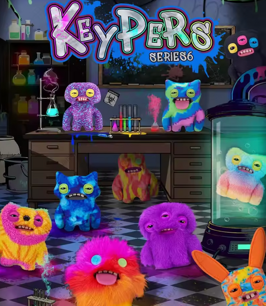 Fuggler Funny Ugly Monster Keypers V6 Series Plush Key Chain Dolls Blind Box