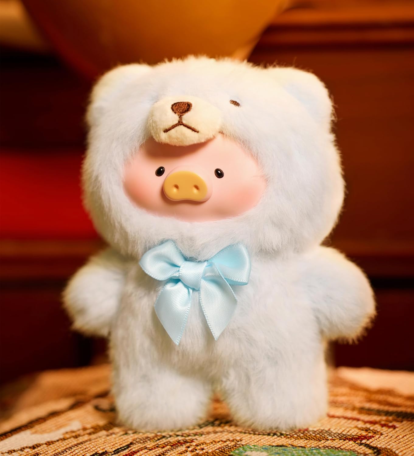 Authentic Lulu The Piggy Vintage Teddy Shop Vinyl Face Plush Pendant Blind Box