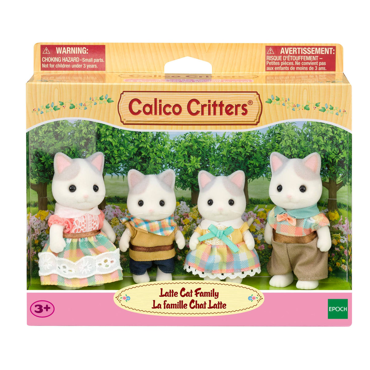 Calico Critters Latte Cat Family, 4 Figures