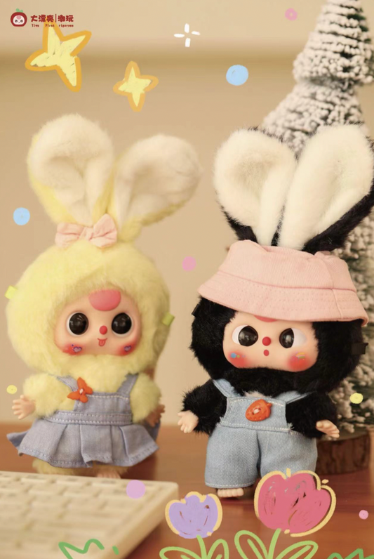 Baby Three Rabbit Macaron Cute Bunny Plush Series Blind Box