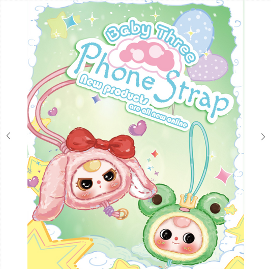 BABY THREE Phone Strap Plush Blind Box