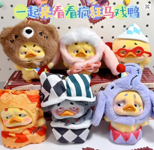 PEPPER JOY x UPSETDUCK V4 Crazy Circus Duck Series Plush Dolls Blind Box