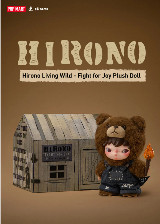 POPMART - Hirono Living Wild-Fight for Joy Plush Doll