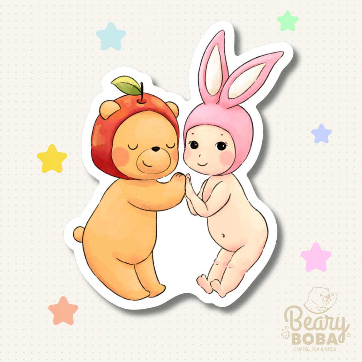 Beary Angel |  Sonny Bestie | Weatherproof Sticker