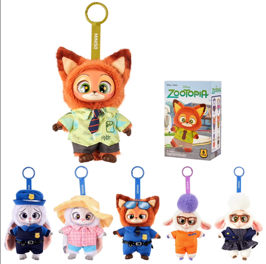 MINISO Zootopia Vinyl Plush Pendant Mystery Blind Box