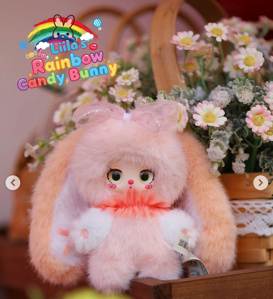 Liila‘s Rainbow Candy Rabbit Plush Doll Keychain