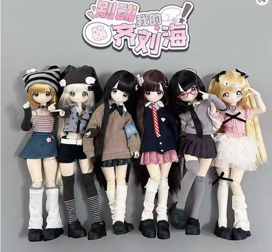 Don't Touch My Bangs Series Special 1/6 Action Figure BJD Blind Box (Open-Eye Edition)