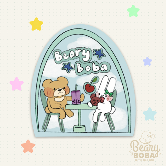 Boba Date Barry & Bonnie | Vinyl Sticker | Weatherproof Sticker