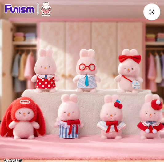 FUNISM - MOMO Bunny Vital Wardrobe Series  Plush Blind Box