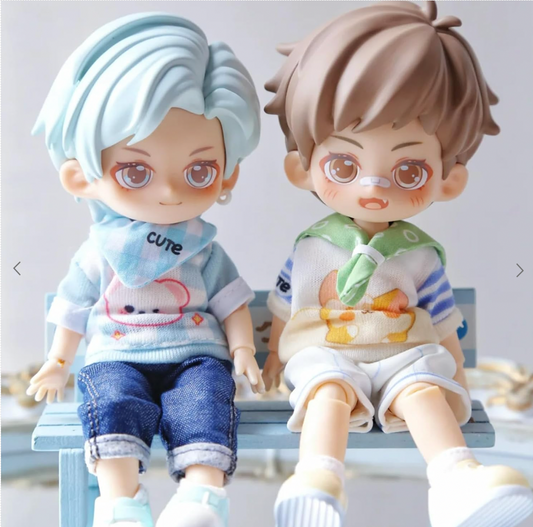 CALEMBOU BJD Blind Box, Kawaii 1/12 Peetsoon Garden Party Series Ball Jointed Doll Collectable Action Figure