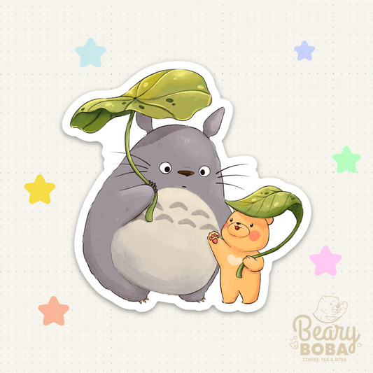 Forest Friend | Beary Totoro | Weatherproof Sticker