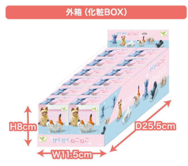 【JAPANESE BLIND BOX】KAKU KAKU NEKO NEKO SURPRISE BOX