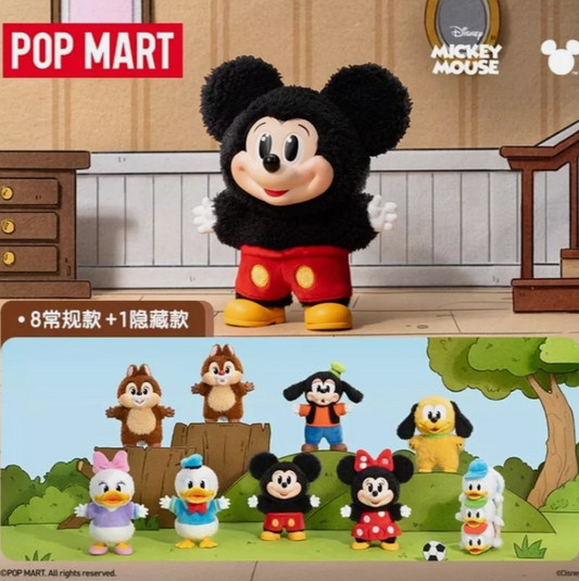 POP MART Disney Mickey Family Cute Together Series Plush Pendant Blind Box