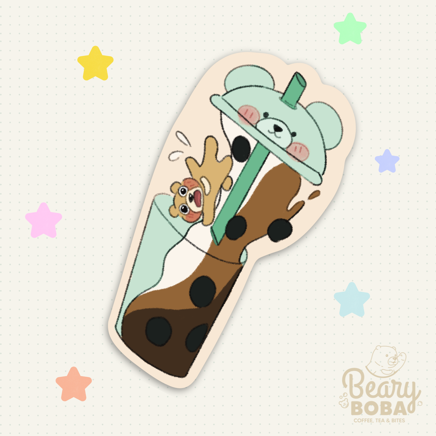 Spill The Tea Barry | Vinyl Sticker | Weatherproof Sticker