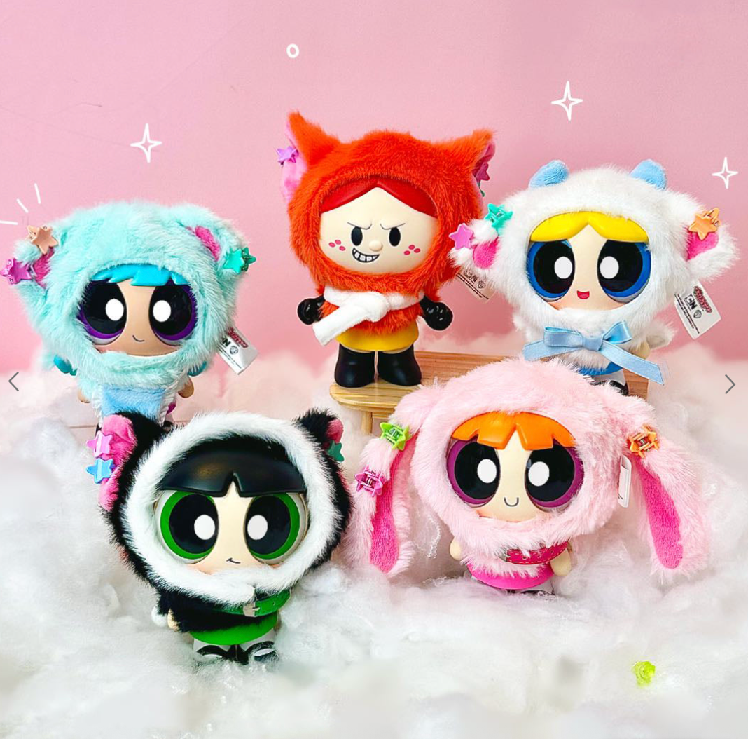 TOPTOY x Powerpuff Girls Animal Cape Series Plush Dolls Blind Box