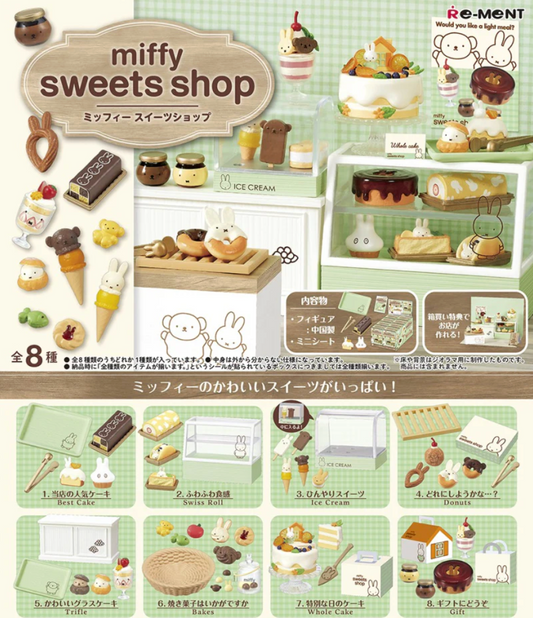RE-MENT: Miffy Sweets Shop Blind Box Figure