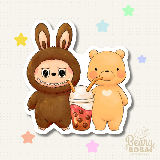 Labubu Beary | BFF the Cute Monster | Weatherproof | Sticker