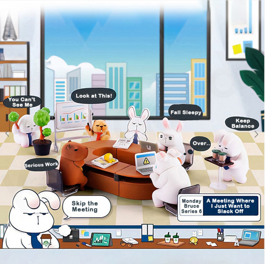 TENTOY x Monday Bruce Series 6 A meeting that only wants to slack off