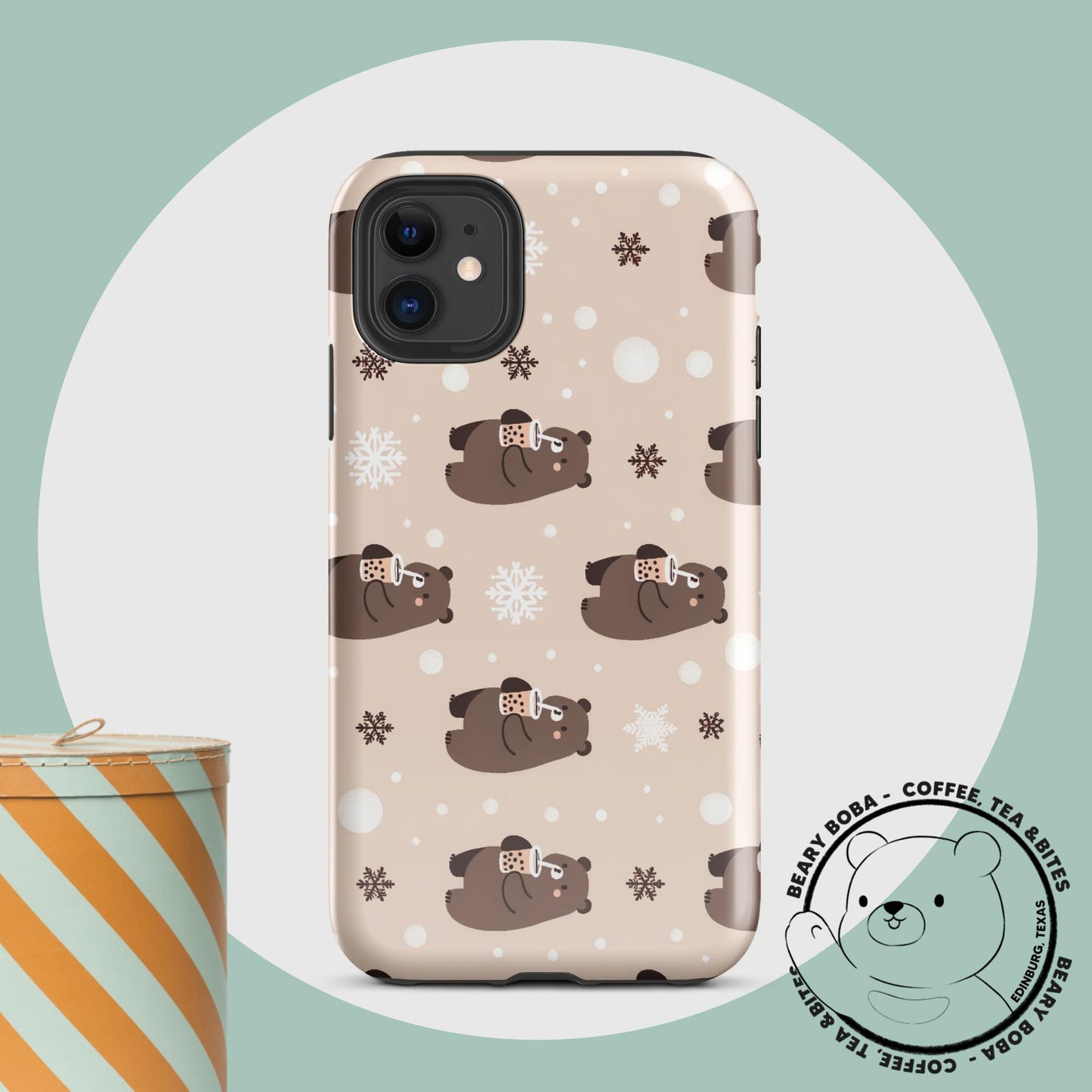 Beary Holiday - Tough Case for iPhone®