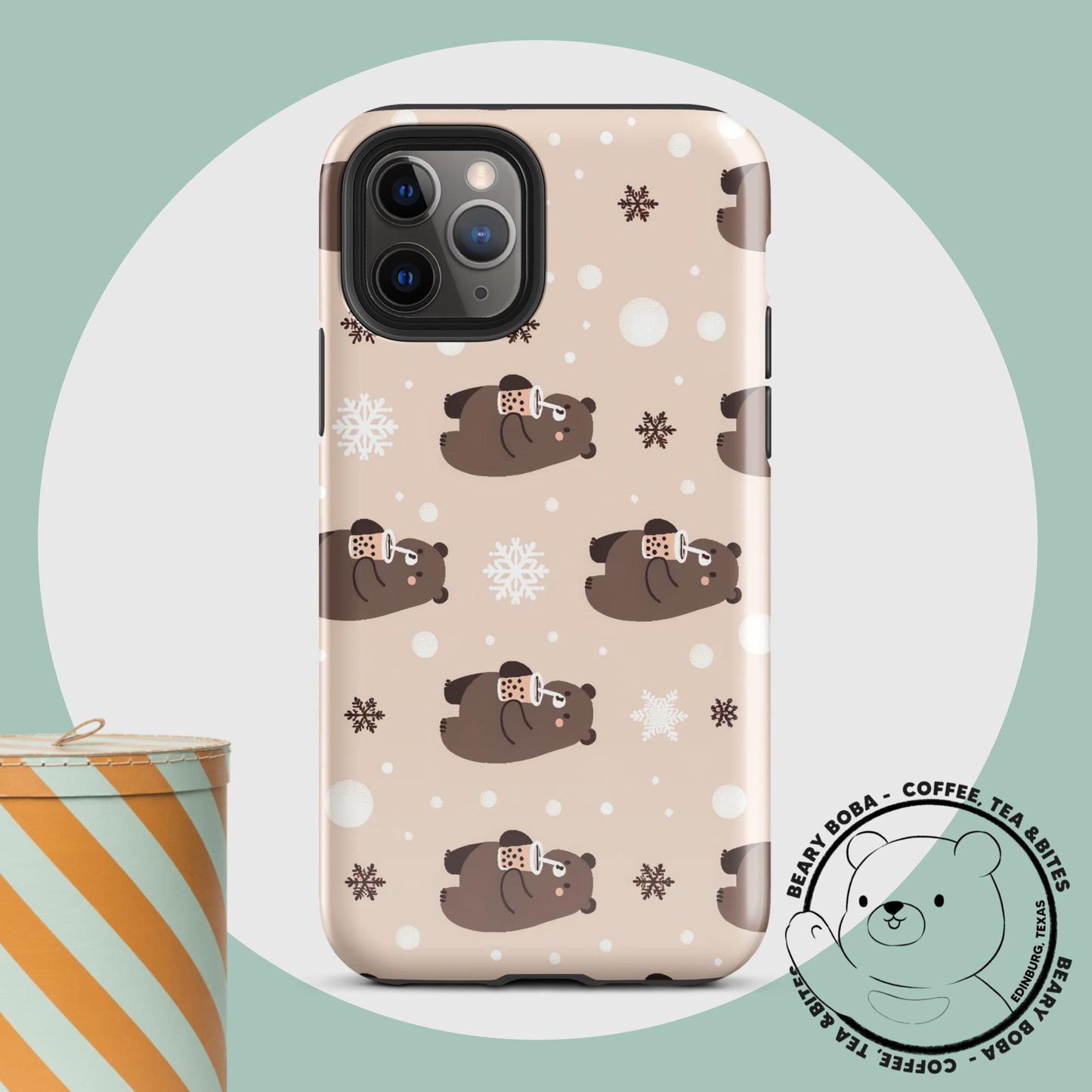 Beary Holiday - Tough Case for iPhone®