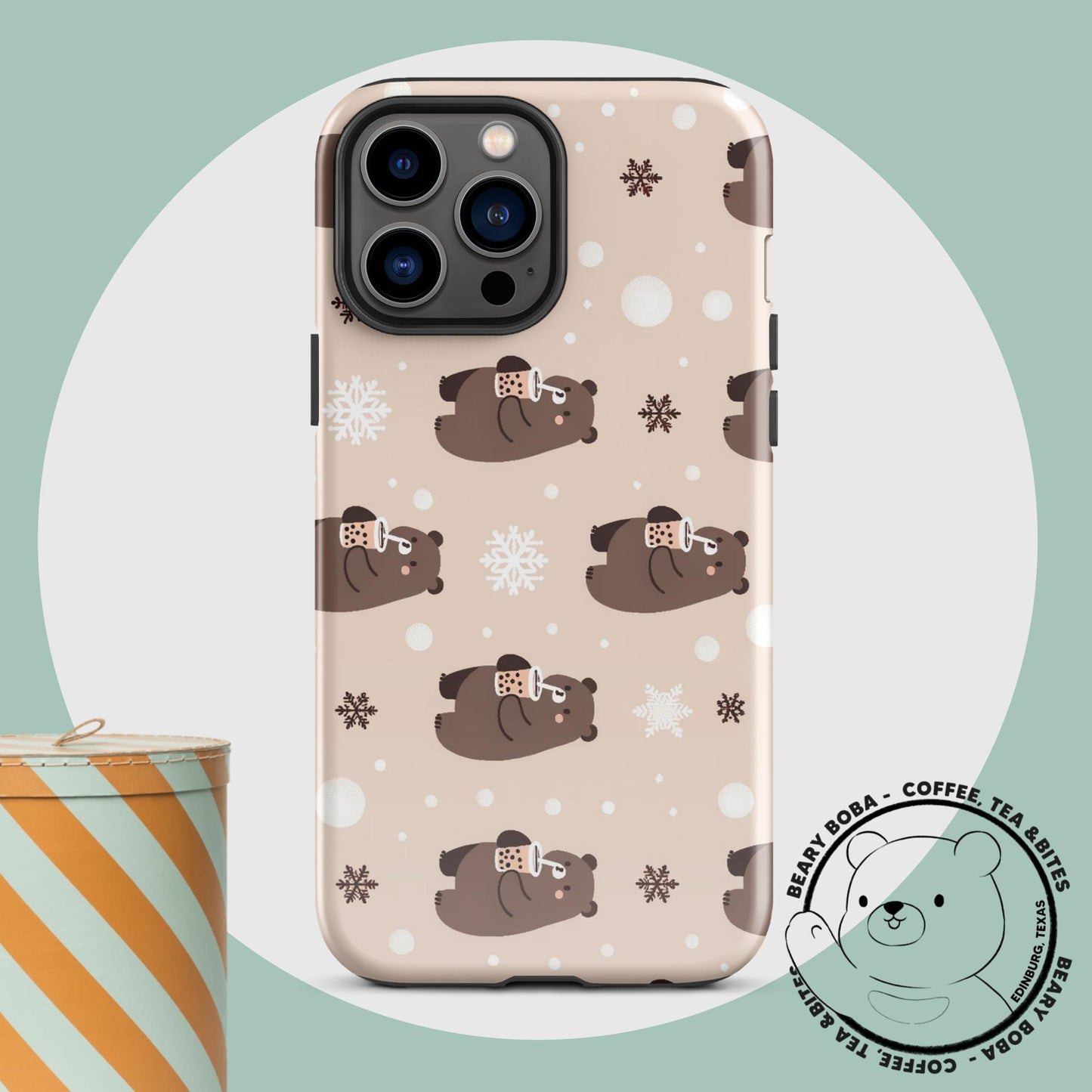 Beary Holiday - Tough Case for iPhone®