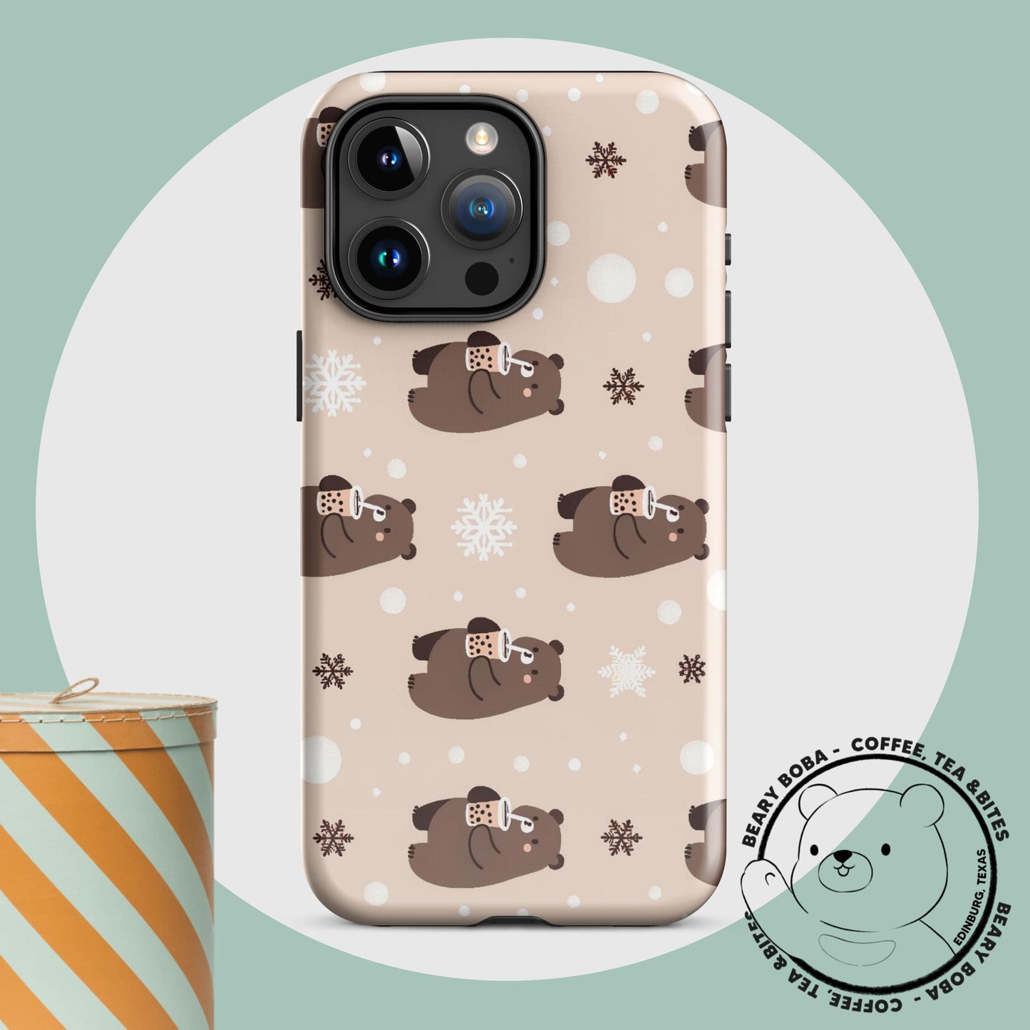 Beary Holiday - Tough Case for iPhone®